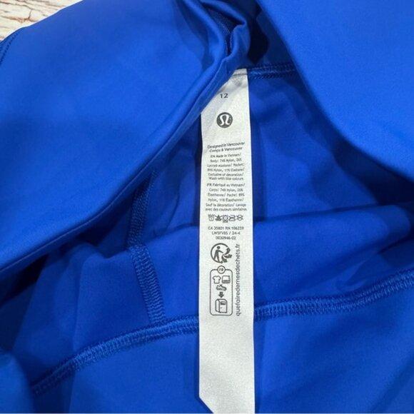 NWT Lululemon Wunder Under SmoothCover Tight 25" in Cerulean Blue Sz 12 - Picture 6 of 10